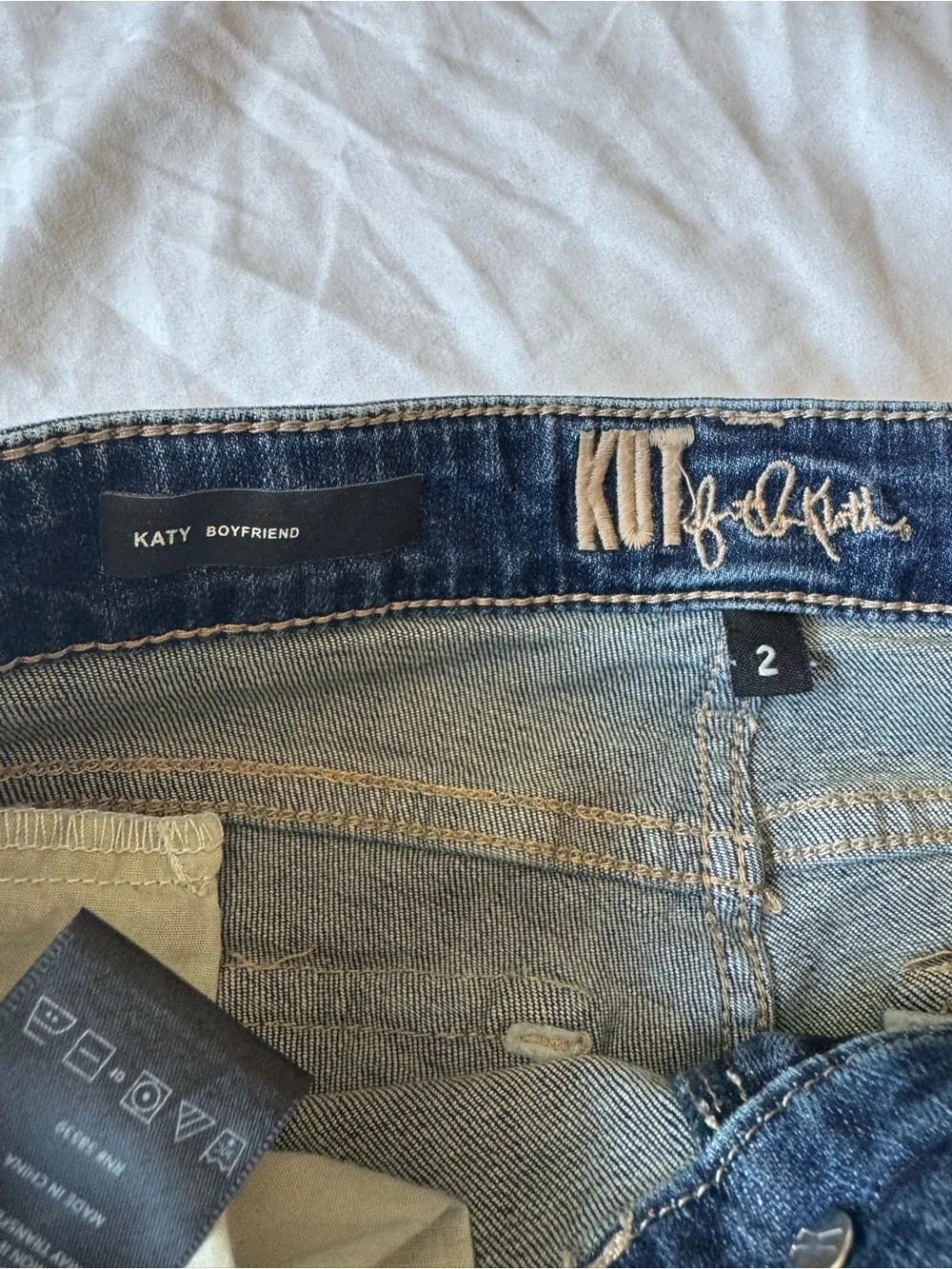 Kut from the Kloth Dark Blue Denim Boyfriend Jeans - Picture 6 of 11